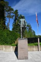 Oslo - Holmenkollen - Fritjof Nansen - Polarforscher, Friedensnobelpreisträger und Erfinder des Nordischen und Alpinen Skisports