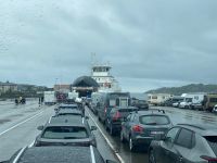 Warten auf die Fähre, allerdings...