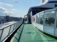 Auslaufen bei Sonnenschein