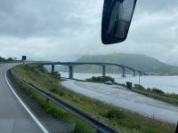 zurück über die Gimsøystraumbrücke