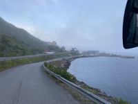 kurz nach 1:00 Uhr, Ankunft in Honningsvåg