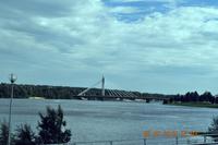 Brücke über den Kemijoki in Rovaniemi, Lappland