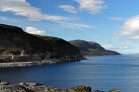 Auf der E69 am Porsangerfjord - Der Weg zur Insel Magerøya (Nordkappinsel)