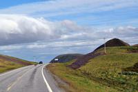 Auf der E69 am Porsangerfjord - Der Weg zur Insel Magerøya (Nordkappinsel)