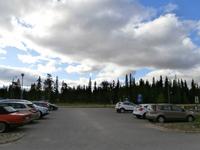 am Hotel in Luosto in Lappland