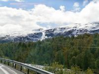 Norwegens Berge im Schnee