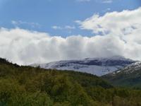 Norwegens Berge im Schnee