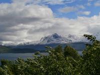 Blick auf Narvik am Herjangsfjord
