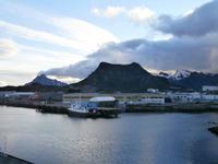 Svolvär Lofoten am Abend