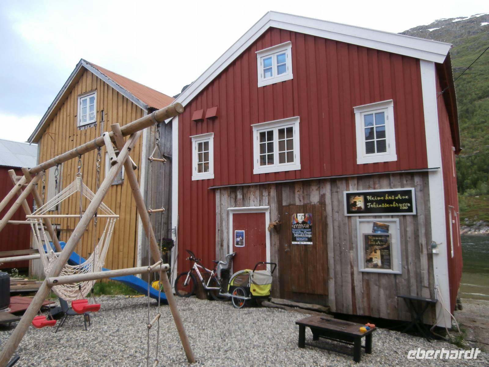 Häuser in der Sjögata in Mosjoen