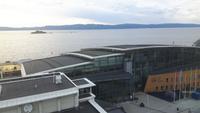 Trondheim (Aussicht von der Sky-Bar des Hotels Clarion - Insel Munkholmen)