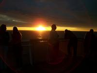 Abendstimmung auf der Fähre 