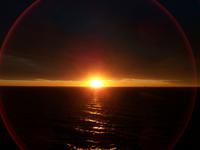 Abendstimmung auf der Fähre 