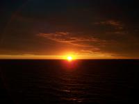 Abendstimmung auf der Fähre 