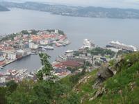 Blick auf Bergen
