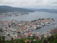 Blick auf Bergen