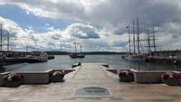 Oslo - Rathausplatz am Oslofjord