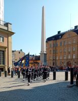Stockholm Wachablösung am Schloßplatz