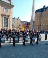 Stockholm Wachablösung am Stadtplatz
