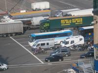 Pole Position in Fährhafen Göteborg