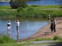 Füße im Vänernsee