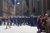 Wachablösung am Königlichen Schloss in Stockholm