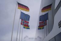 unser Bus an der Tjörnbrücke