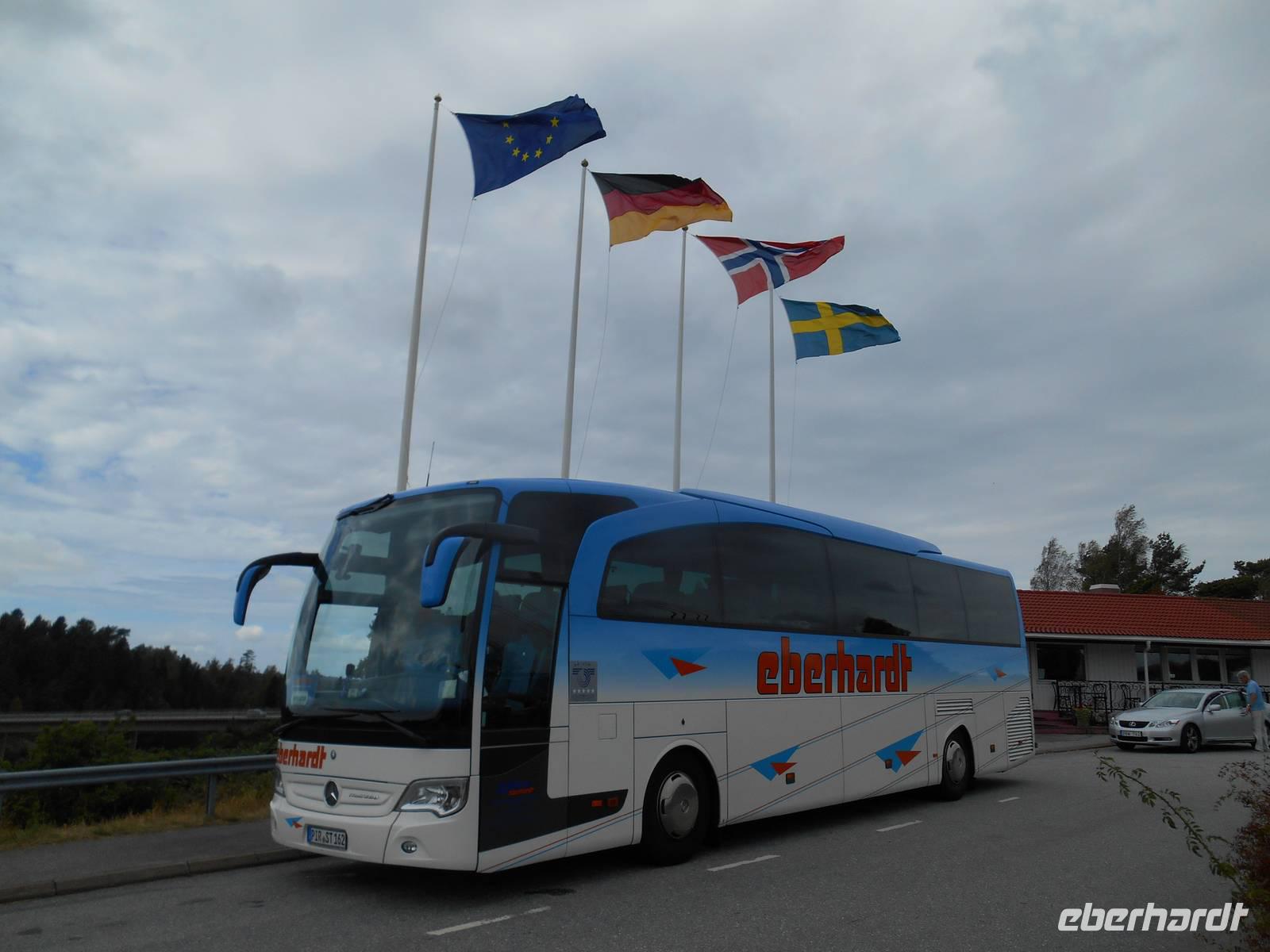 unser Reisebus auf der Insel Tjörn