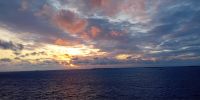 Sonnenuntergang auf der Fähre v. Göteborg nach Kiel
