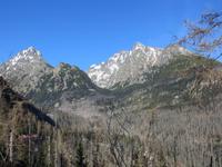 Blick vom Hrebienok zur Lomnitzer Spitze
