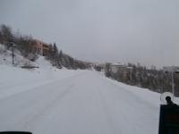 Rückfahrt im Winter