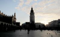 Krakau - Tuchhallen und Rathausturm