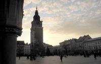 Krakau - Tuchhallen und Rathausturm