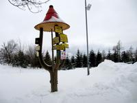 Wegweiser in Strbske Pleso