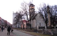 Spaziergang an der Kirche von Poprad