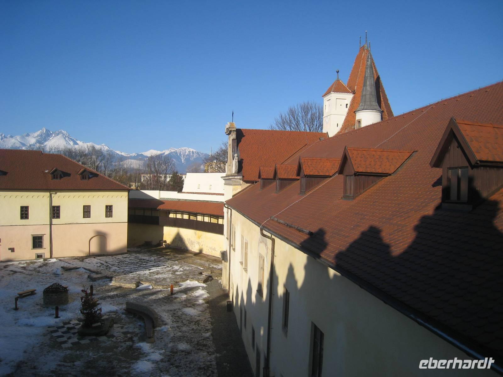 vom Wehrgang der Burg Kezmarok