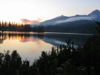 Sonnenuntergang am Strbske Pleso