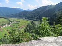 Waag-Tal von der Burg Strecno