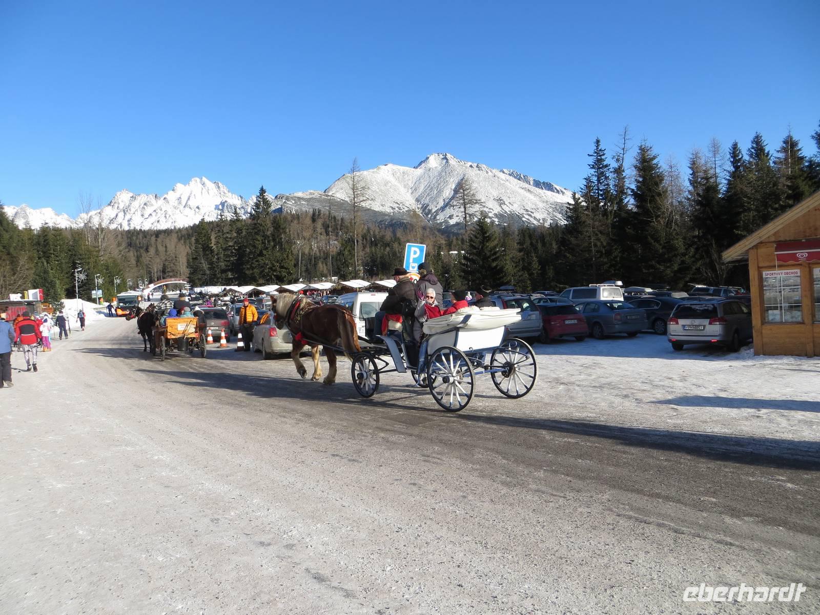 Silvesterkutschfahrt in Strbske Pleso