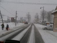 Rückfahrt im Winter