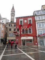 Blick zum Kampanile von Piran 