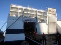 Fähre nach Ankunft in Ancona