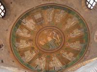 Taufe Jesu - Deckenmosaik arianische Taufkapelle in Ravenna