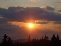 Sonnenuntergang im Rogla Gebirge