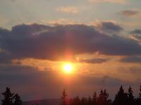 Sonnenuntergang im Rogla Gebirge