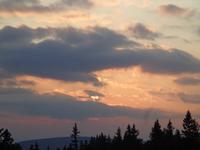 Sonnenuntergang im Rogla Gebirge