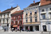010 Maribor, Rathausplatz mit Barockfassaden