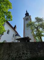Bled - die Kirche von Hl.Maria auf der Insel von Bled See