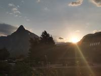 Letzter Sonnenaufgang in Slowenien, Bovec