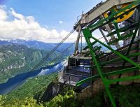 Die obere Gondelstation auf dem Vogel, Bohijnsee